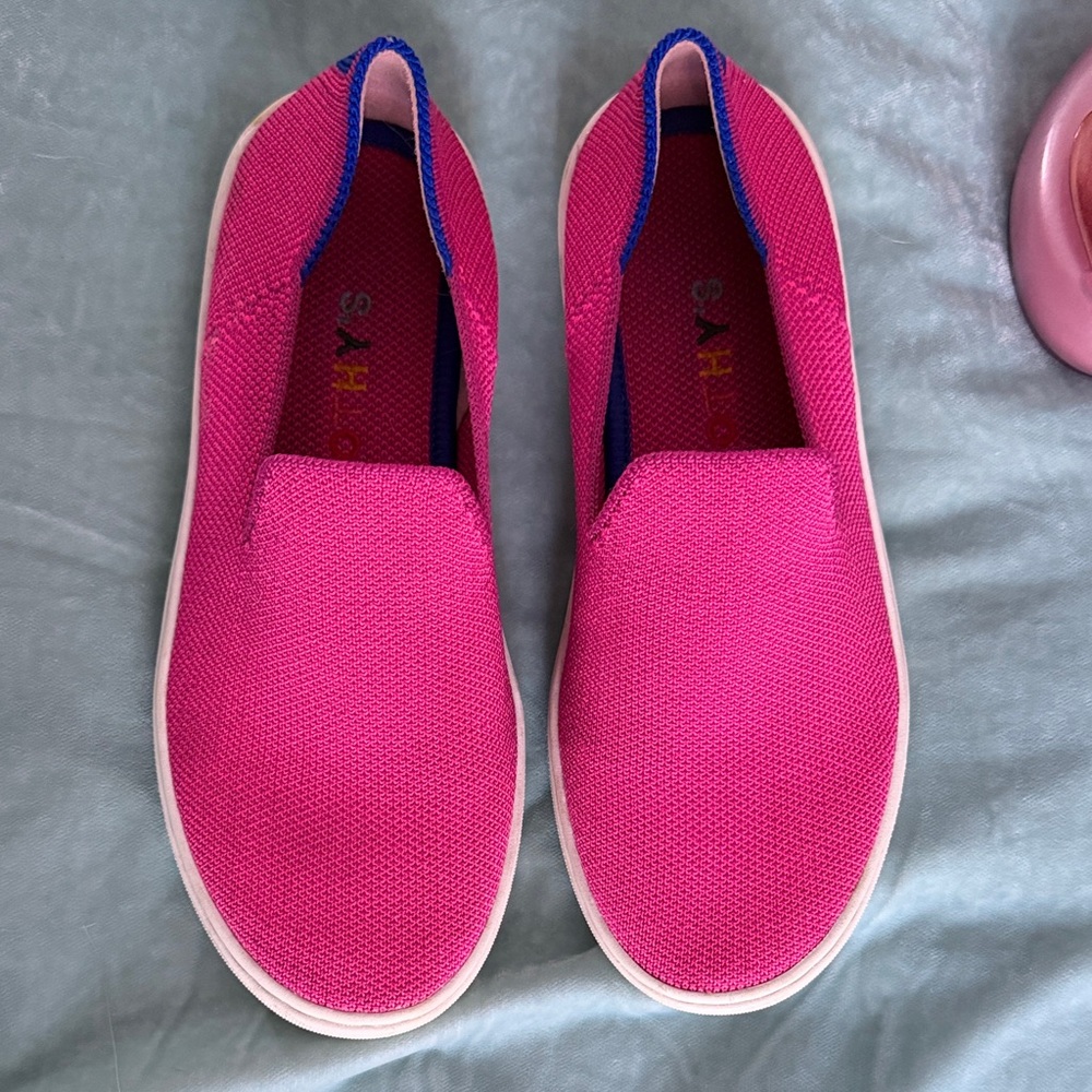 Rothy's Kids Fuchsia Slip-On Sneakers